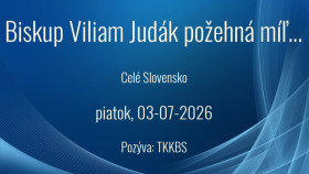 Biskup Viliam Judák požehná míľnik Cyril-metodskej cesty pod Zoborom