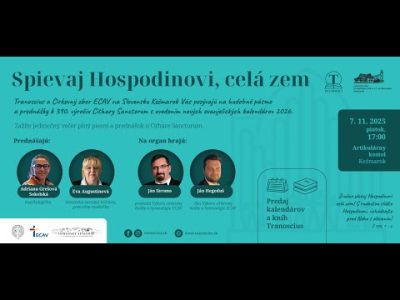 ECAV / Spievaj Hospodinovi, celá zem! Uvedenie nových evanjelických kalendárov 2026