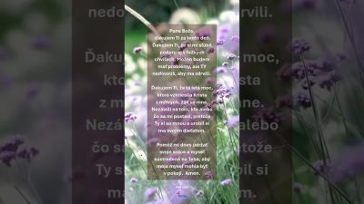 ECAV / Pôstne modlitby 27.3.2026 #prayer #modlitba