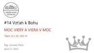 ECAV / #14 Vzťah k Bohu (1Sam 13,1-23_14,6-14)