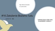 ECAV / #16 Založenie Božieho ľudu (Lk 6,12 – 36)