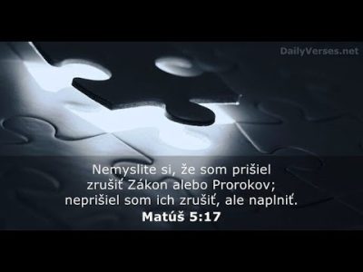 Miháľ Sergej / Sergej Mihál - Neprišiel som ZRUŠIŤ Prorokov, ale NAPLNIŤ