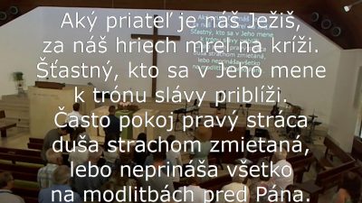 Cirkev bratská Prešov / Kristovo srdce – iste nevyženie von - Ján 6,37 (Ľubomír Lorinc)