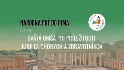 TV LUX / PRIAMY PRENOS SVÄTEJ OMŠE PRI PRÍLEŽITOSTI JUBILEA CHORÝCH A ZDRAVOTNÍKOV NA NÁMESTÍ SV. PETRA