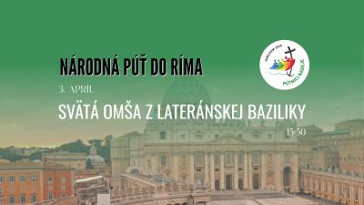 TV LUX / PRIAMY PRENOS SVÄTEJ OMŠE Z LATERÁNSKEJ BAZILIKY V RÍME - NÁRODNÁ PÚŤ SLOVÁKOV V RÍME