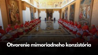 TV LUX / PRIAMY PRENOS SVÄTEJ OMŠE Z VATIKÁNU - OTVORENIE MIMORIADNEHO KONZISTÓRIA – Štvrtok 8. 1. 2026