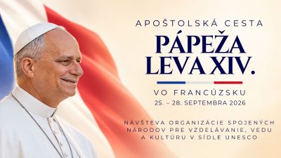TV LUX / PRIAMY PRENOS APOŠTOLSKEJ CESTY PÁPEŽA LEVA XIV. DO FRANCÚZKA – Piatok 25. 9. 2026
