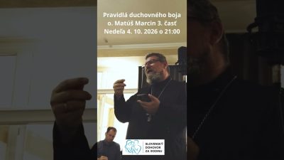 Matúš Marcin | UPÚTAVKA K PREMIÉRE 4.10. o 21:00 o. Matúš Marcin (3. časť) PRAVIDLÁ DUCHOVNÉHO BOJA (PREMIÉRA)