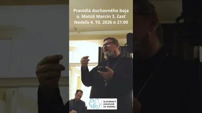 Matúš Marcin | UPÚTAVKA K PREMIÉRE 4.10. o 21:00 o. Matúš Marcin (3. časť) PRAVIDLÁ DUCHOVNÉHO BOJA (PREMIÉRA)