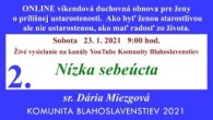 Komunita Blahoslavenstiev / 02_2. PREDNÁŠKA_Sobota 9:00