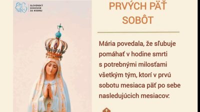 Slovensky dohovor za rodinu / Fatimská sobota - Ľutina