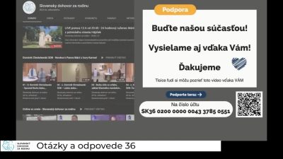 Slovensky dohovor za rodinu / Otázky a Odpovede 36