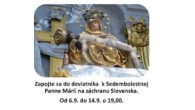 Slovensky dohovor za rodinu / 8. deň deviatnika k Sedembolestnej Panne Márii na záchranu Slovenska