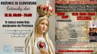 Slovensky dohovor za rodinu / Fatimský ruženec - 5:00-6:00 prenos z Hájička RKC V.Kostoľany